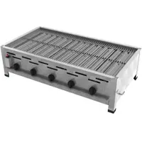 ChattenGlut Professional Gastrobräter 5-flammig Tischgerät 18,0kW und Edelstahlrost