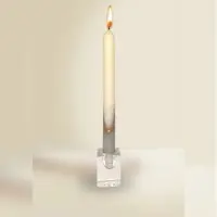 Jacob Flügel GmbH Kerzenmanufaktur Designkerze Lotos Stabkerze Elfenbein 250 x Ø 22 mm, 1 Stück