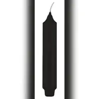 Kopschitz Kerzen Stabkerzen mit Zapfenfuß Schwarz, 170 x Ø 30 mm, 12 Stück