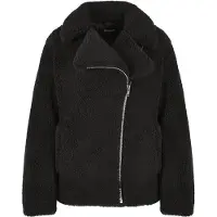 Urban Classics Ladies SHERPA Biker Winterjacke schwarz - L