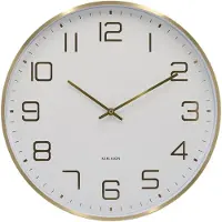 Karlsson - Wanduhr Elegance Glow - Weiß - Ø40cm