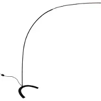 LINDBY LED-Stehleuchte Danua, schwarz, Metall, Höhe 200 cm