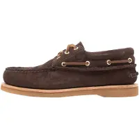 Timberland Herren Crafted Boat Bootsschuhe Dark Brown Wildleder-Schuhgröße 43,5