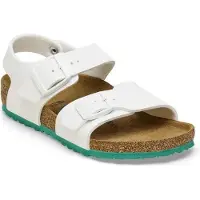 Birkenstock Sandalen New York Kid BS Weiß/Grün mit Klettverschluss 1026836