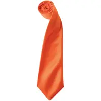 Premier Herren-Krawatte aus Satin (schmale Klinge) (Orange)