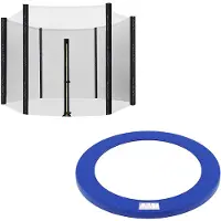 Songmics Trampolin-Sicherheitsnetz und Randabdeckung Ø 244 cm STN008Q01