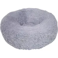 Nobby Kuschelbett Donut Classic Esla grau für Hunde, Maße: Ø 110 x 35 cm