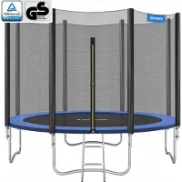Songmics Trampolin Ø 305 cm Schwarz-Blau B34STR10FT