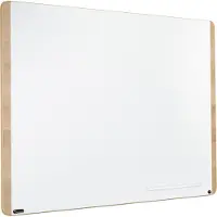 Rocada Whiteboard Natural Skinboard, magn.haftend, Hoch/Quer, Ablageschale, Stahl auf Holz, B 1000 x H 1500 mm