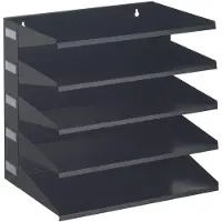 Durable Ablagekorb, DIN A4, Stahl, 5 Fächer, schwarz