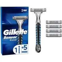 Gillette Sensor Excel Rasierer mit 5 Klingen