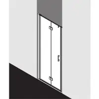 Kermi LI2SL08018VPK Pendel-Falttür Liga 2SL 0800x