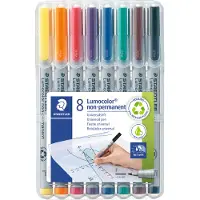Staedtler Universalstift Lumocolor, farbsortiert, 8er Set, F, WL