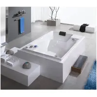 Hoesch Whirlpool Santee 6652&Reviva II Power+Air weiß/verchromt/Motor mittig