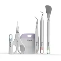 Cricut Basic Tool Set, Basis-Werkzeugsatz, Grau, Silber, 5 Stück(e)