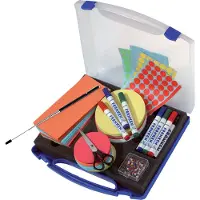 Franken Moderationskoffer MINI, Moderatorenkoffer mit Inhalt, über 1.100 Teile, Kunststoff, UMKM