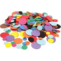 Creativ Company EVA Schaumstoff Kreise Bastelmaterial 12-32 mm, 2120 Stück