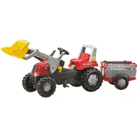 Rolly Toys Junior RT Trettraktor rot FarmTrailer , Maße: 210x53x62 cm; 81 139 7