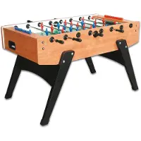 Bandito Garlando Tischkicker MasterCup Deluxe Kirsche, 143 x 125 x 88 cm, braun/schwarz, 75 kg
