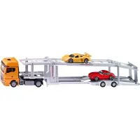 Siku MAN car transporter, Car transporter model, Vormontiert, 1:50, Unisex, Metall, Kunststoff, 4 Stück(e)