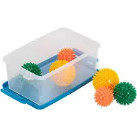 Betzold Igelbälle-Set, 6 Stück, Igelball für Sinnesförderung, Seniorenförderung, Box zur Aufbewahrung: Ja