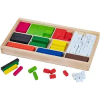 Viga Lernstäbchen aus Holz, mathematische Cuisenaire-Blöcke
