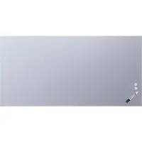 Legamaster Glasboard , mit 2 Magneten & 1 Glasboard Marker, B 2000 x T 4,4 x H 1000 mm, gehärtetes Sicherheitsglas, matt, chilly lake