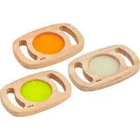 TickiT Easy Hold Glow Panels, 1 Jahr(e), Gummibaumholz, Holz, Mehrfarbig