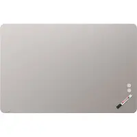 Legamaster Glasboard RC, mit 2 Magneten & 1 Glasboard Marker, B 1500 x T 4,4 x H 1000 mm, gehärtetes Sicherheitsglas, matt, warm grey