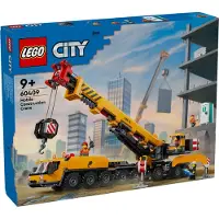LEGO City Mobiler Baukran, Bauspielzeug für Jungen und Mädchen, Geschenk für kreative Kinder, ausfahrbarer langer Ausleger, 4 Bauarbeiter-Minifiguren für Rollenspiele 60409