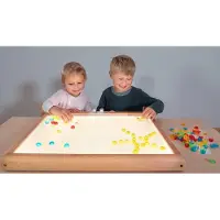 Betzold Leuchttisch 57x42 cm, Licht & Helligkeit einstellbar, für Kindergärten ab 3 Jahren