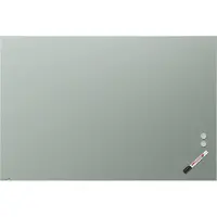 Legamaster Glasboard, mit 2 Magneten & 1 Glasboard Marker, B 1500 x T 4,4 x H 1000 mm, gehärtetes Sicherheitsglas, matt, sage green