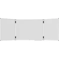 Legamaster Klapptafel UNITE PLUS, magnetisch, 5 Schreibflächen, B 1200/2400 x T 13,4 x H 900 mm, emaillierter Keramikstahl, weiß