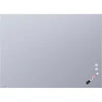 Legamaster Glasboard , mit 2 Magneten & 1 Glasboard Marker, B 1200 x T 4,4 x H 900 mm, gehärtetes Sicherheitsglas, matt, chilly lake