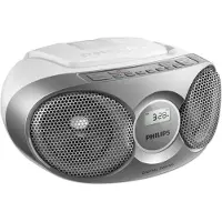 Philips CD-Soundmachine AZ215S/12, FM, CD-DA, CD-R, CD-RW, 3 W, Silber, Drehregler, Wechselstrom/Batterie