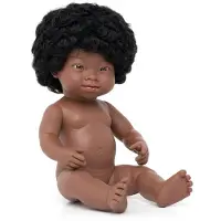 Miniland Afrikanische Babypuppe Mit Down-syndrom 38 Cm
