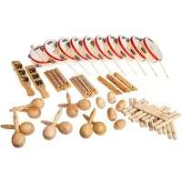 Voggenreiter Percussion-Set „Holz“, 42-teilig