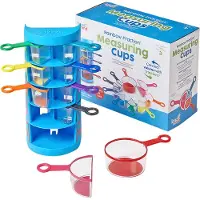 Learning Resources Messbecher, rainbow, 9er-Set