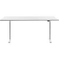 Topstar E-Table elektrisch höhenverstellbarer Schreibtisch weiß rechteckig, T-Fuß-Gestell weiß 180,0 x 80,0 cm