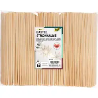 Folia Bastelhalme 22cm, 1000 Halme gebündelt, natur, 1000-teilig (1 Set)
