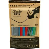 3Doodler Primary Pow Mixed Bag 250 Kompostierbarer Kunststoff Blau - Grün - Grau - Rot 1 g (3DS-ECO-MIX2-250)