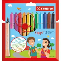 Stabilo Filzstifte - Cappi - 12 st. - Mehrfarbig - - One Size - Filzstifte