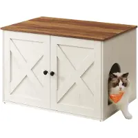 Feandrea Katzenklo-Schrank mit Türen PCL022K02