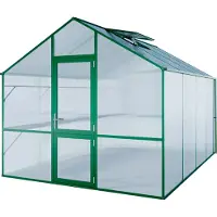 KGT Gewächshaus "Lilie IV" moosgrün 12,7 m² 10 mm HKP