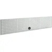Schäfer Shop Lochwand für AST31 Tischaufbau, bis 150 kg, B 2000 x H 380 mm, Stahl, lichtgrau