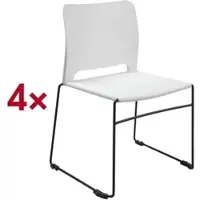 Topstar Besucherstuhl »Visit Lite« Kunststoff 4 Stück weiß, 45x43 cm