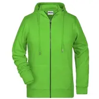 James & nicholson Damen Kapuzen Sweatjacke 8025 lime green XS