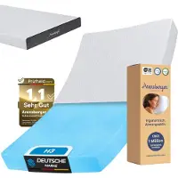 Arensberger ANNA, Gelschaum Matratze 180x200 cm – 13 cm NANOCELL Gel-Schaum – H3 Härtegrad – Atmungsaktiv – Abnehmbarer Bezug 240g/m²