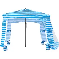Vevor Strand-Cabana 183 x183 cm Strandüberdachung mit Seitenwand