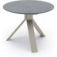 Stern Freddie Beistelltisch Aluminium/greige